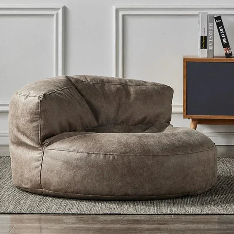 Zitzak Hoes Suède Stof 100cm Loungestoel Woonkamer Slaapkamer Wasbaar Modern | Restfield