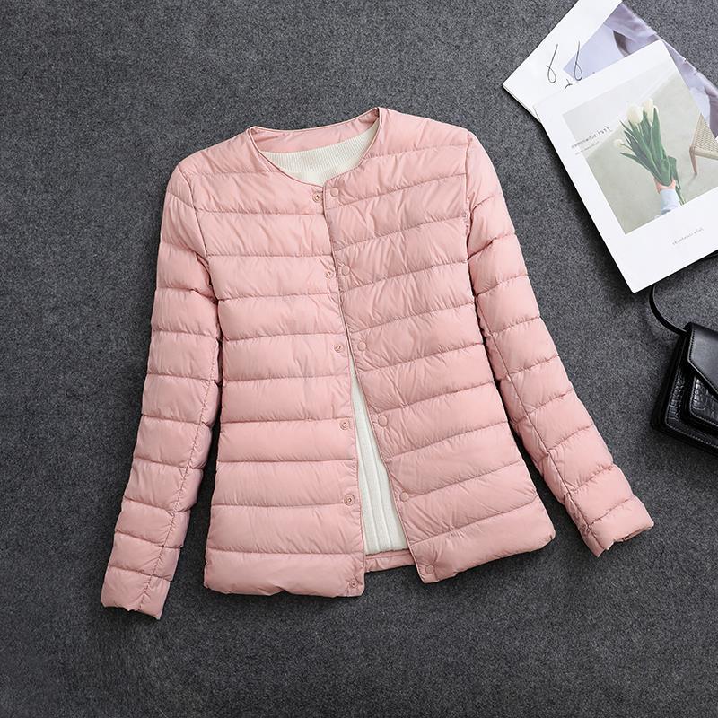 Giacca isolante leggera da donna – Indumento interno corto con scollo rotondo