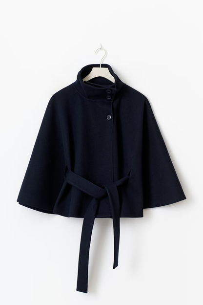 Belted Funnel Neck Jacket for Women - Image 20