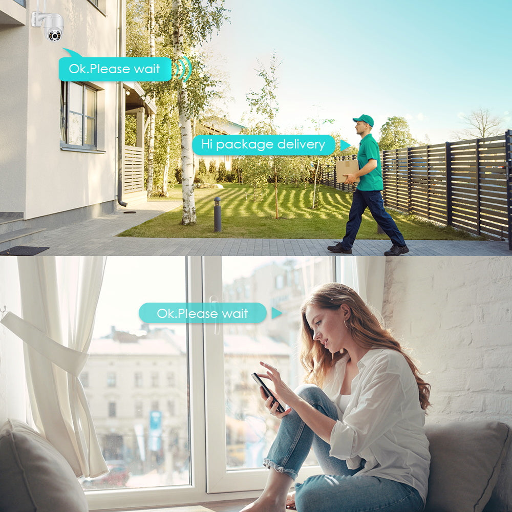Drahtlose Außenüberwachungskamera mit WiFi – SecureView 360