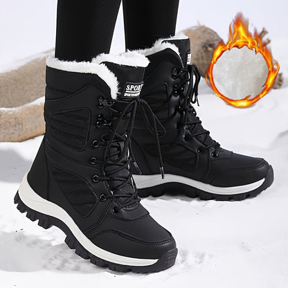 BlizzardStep | Winterwandelschoenen voor dames, waterdicht, gevoerd met fleece, warm, antislip