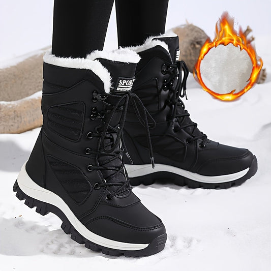 BlizzardStep | Winterwandelschoenen voor dames, waterdicht, gevoerd met fleece, warm, antislip