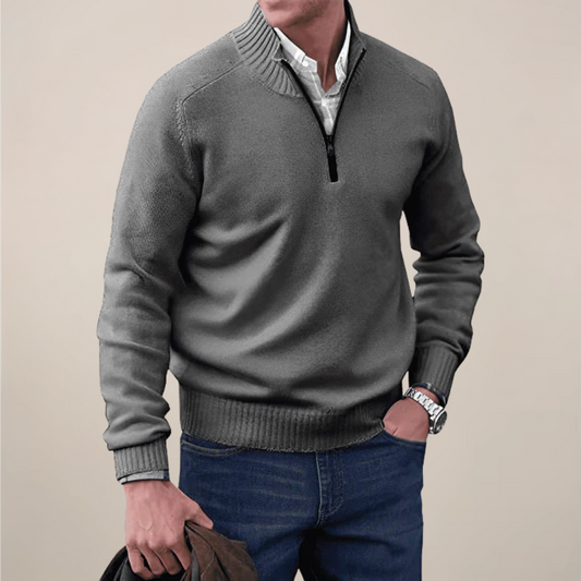 Jory | Men’s Spring Half-Zipped Knit Sweater