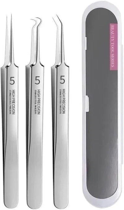 ClearPore™ – Mitesser-Pinzetten-Entferner-Set, präzise, effektiv, sicher & hygienisch [1 + 1 Gratis]