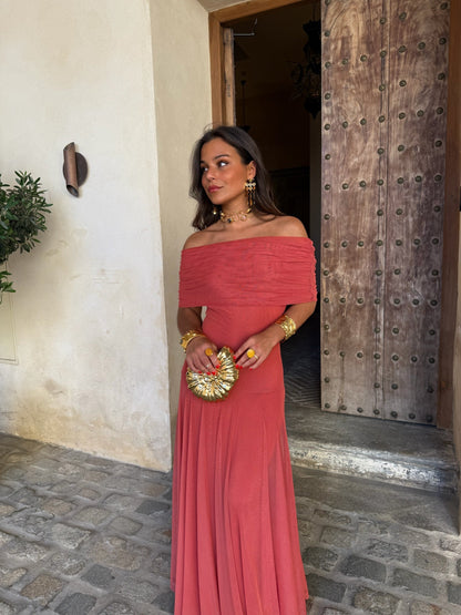 Toledo Dress in Light Terracota - Shipping/Envio 22/05 to 29/05