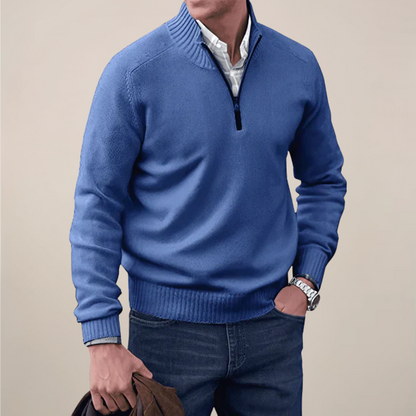 Jory | Men Spring Half-Zipped Knit sweater