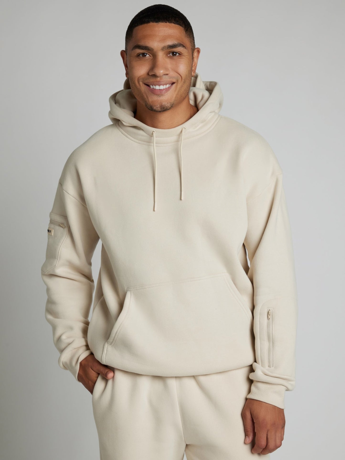 Cozy travel hoodie with airplane mode graphic