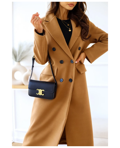 Trench lungo aderente da donna - Elegante e confortevole autunno inverno