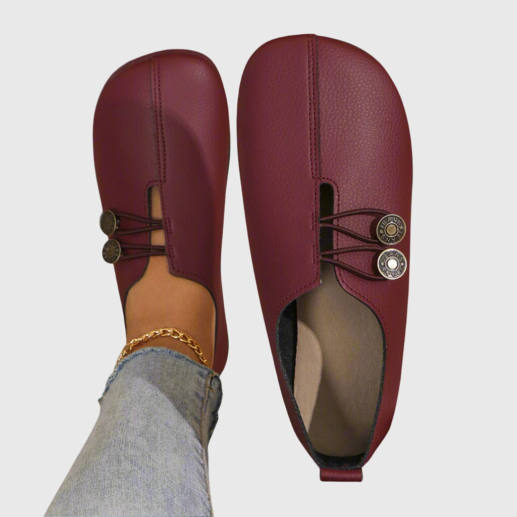 Evelyn | Women Spring casual Slip-On Button flats