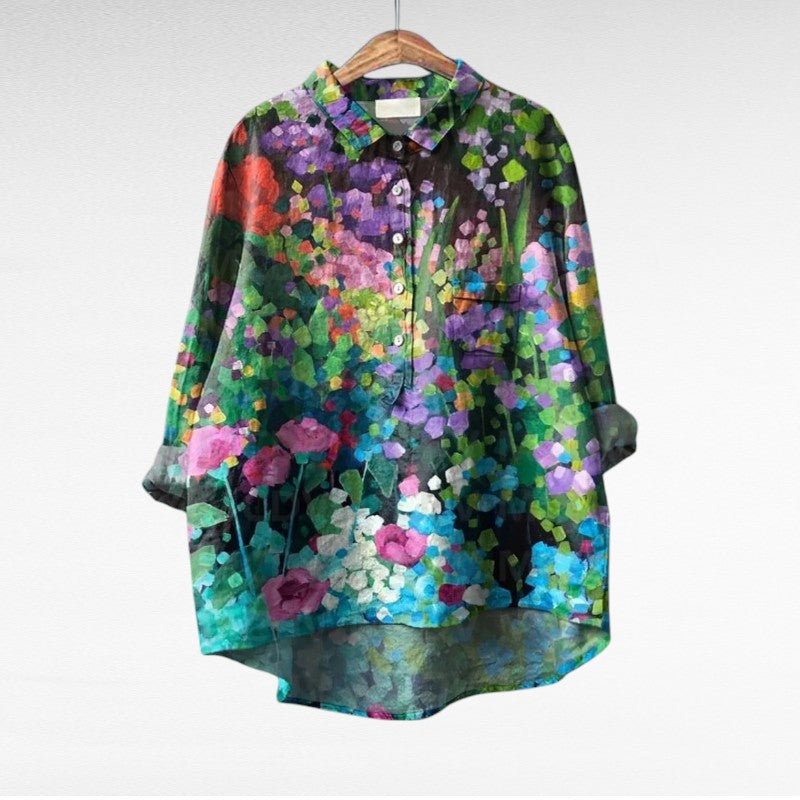 Serenella™ Blusa Floreale Elegante