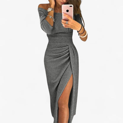 Alwinna Damen Kleid – Berührung Elegant Freizeit & Anlass