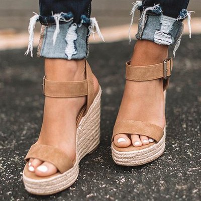 Alyssa | Women Spring obcas Open Toe Wedge sandals