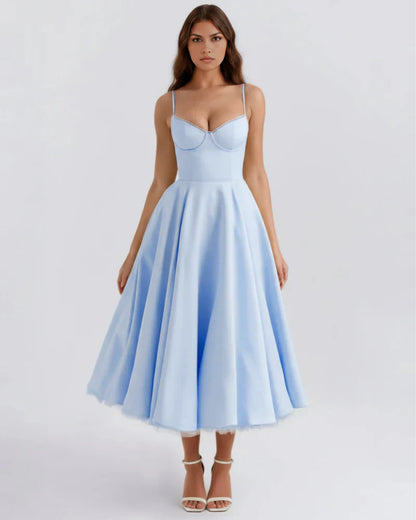 Belle - Robe midi avec couches de tulle et poches secrètes