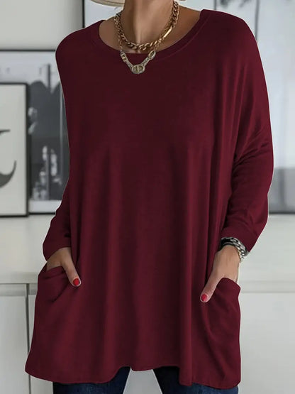 Julieta | Suéter Largo Oversize con Bolsillos