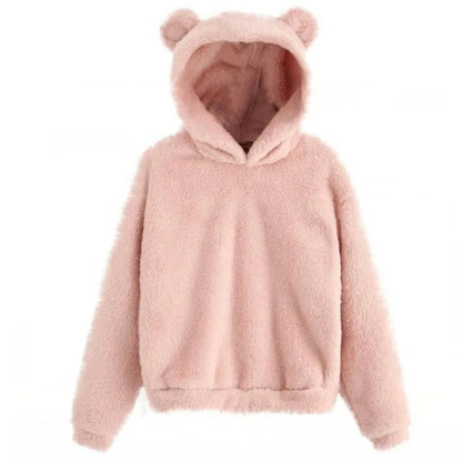 Elourie – Women’s Fleece Sweater with Bear Ears Hood