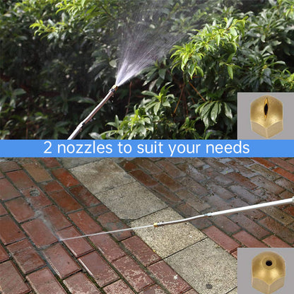 2 In 1 Manual High Pressure Garden Washer Wand: Portable Hydro Power Extension