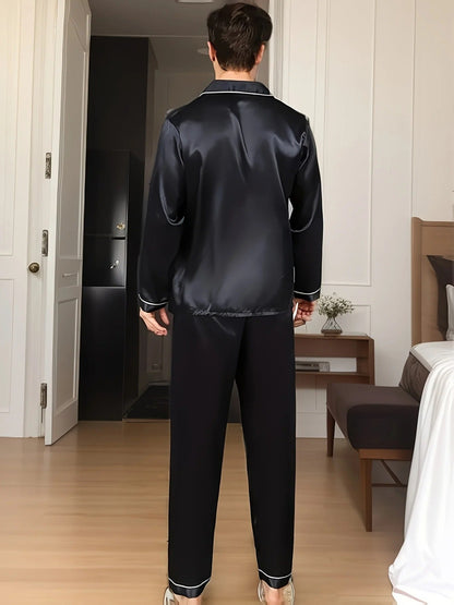 Herrpyjamas i satin – Adrian