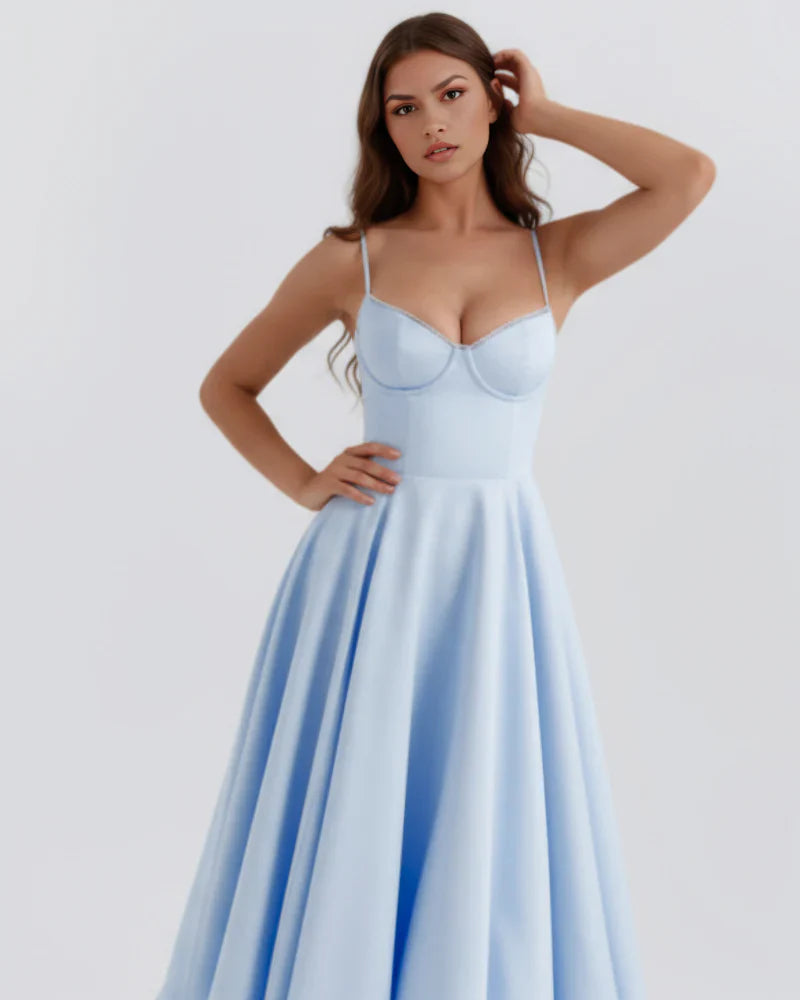Belle - Robe midi avec couches de tulle et poches secrètes