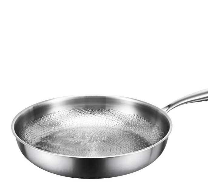 TitanPro – Pure Titanium Frying Pan with Hammered Fish-Scale Pattern