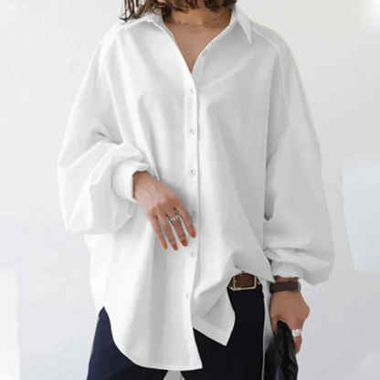 Briallen - Oversized Button Up Shirt Women