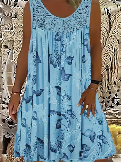 Samudri - Loose Sleeveless Maxi Dress With Round Neck