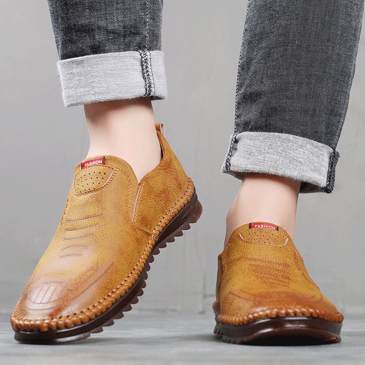 Pravino™ Comfortable Leather Loafers with Non-Slip Sole