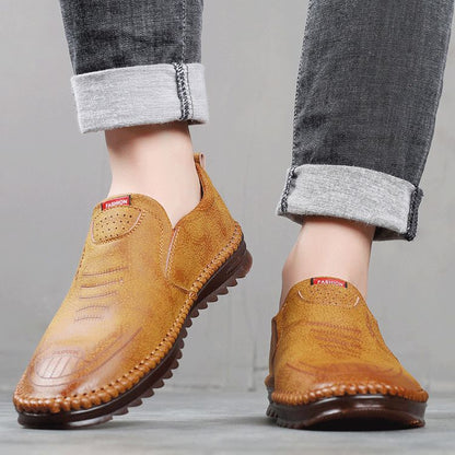 Pravino™ Comfortable Leather Loafers with Non-Slip Sole