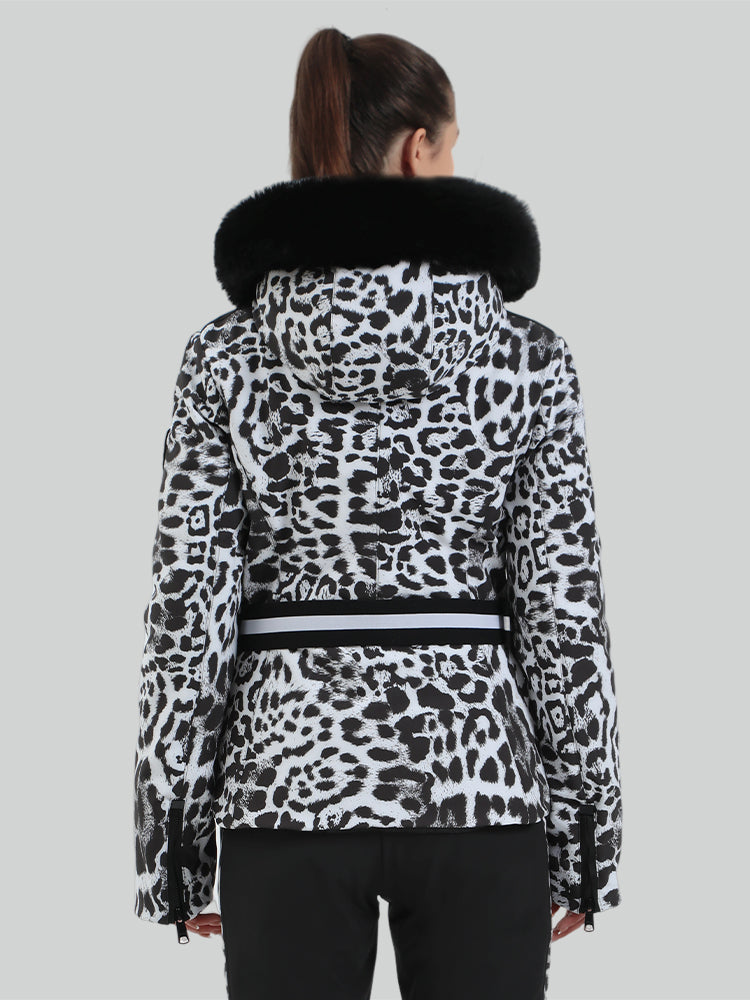 Women's Slim Fit Belted Down Ski Jacket