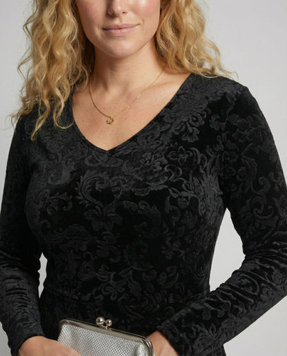 Robe évasée flatteuse pour la silhouette