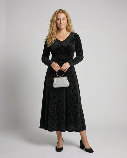 Robe évasée flatteuse pour la silhouette
