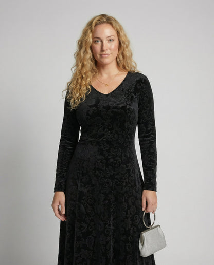 Robe évasée flatteuse pour la silhouette