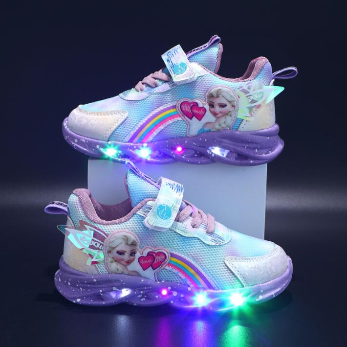 Dziewczęce Brokatem LED Trampki