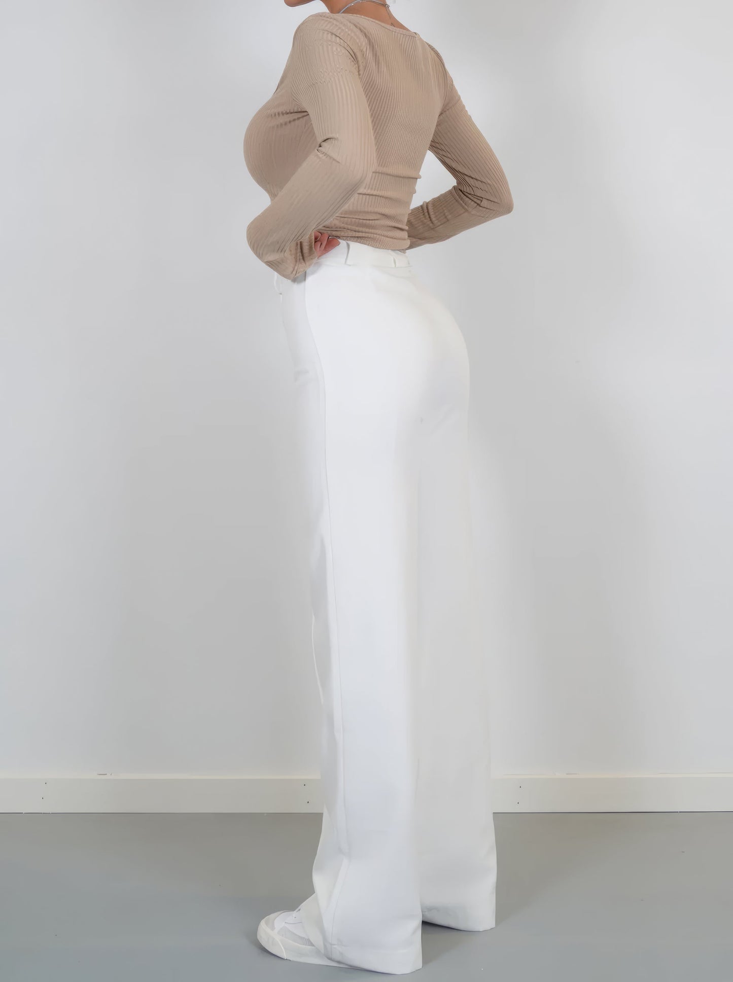 Eva - Wide Leg Dames Broek Met Hoge Taille En Wijde Pijpen