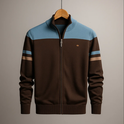 DUVAL PARIS™ | SWEAT COLORBLOCK AVEC ZIP POUR HOMME