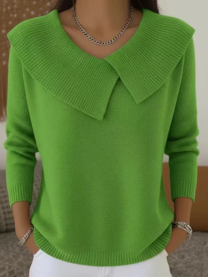 Lucia | Pullover mit weichem Kragen