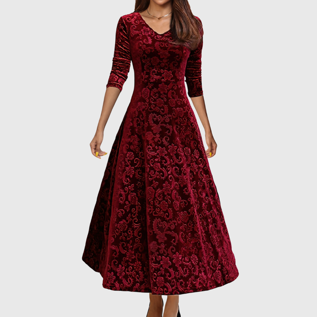 Nancy - Ünnepi Velúr Elegancia Ruha
