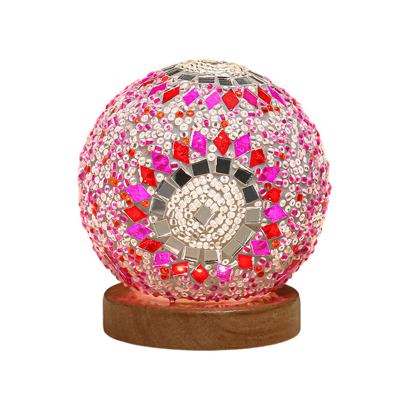 Mireva Tischleuchte mit Mosaikdesign – LED Lampe mit dimmbarer Funktion
