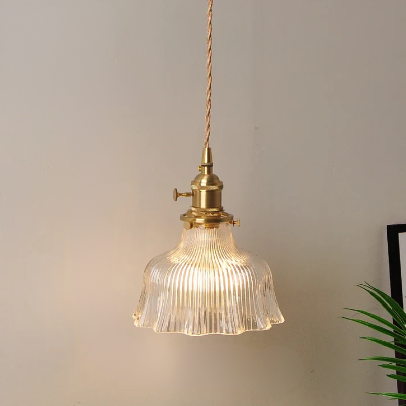 Virelian - Nordic Glas Hanglamp Met Koper