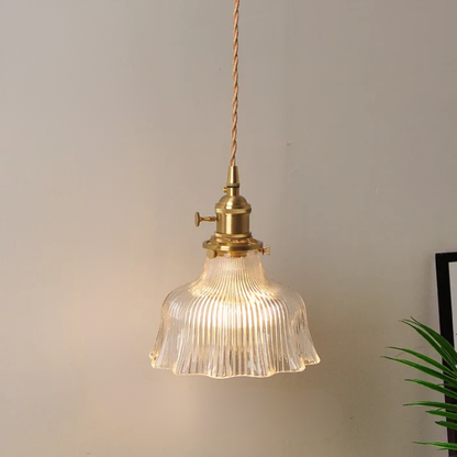 Virelian - Nordic Glas Hanglamp Met Koper