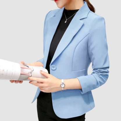 Halen - Lange Mouwen Blazer met Meerdere Zakjes en Slim Fit Ontwerp
