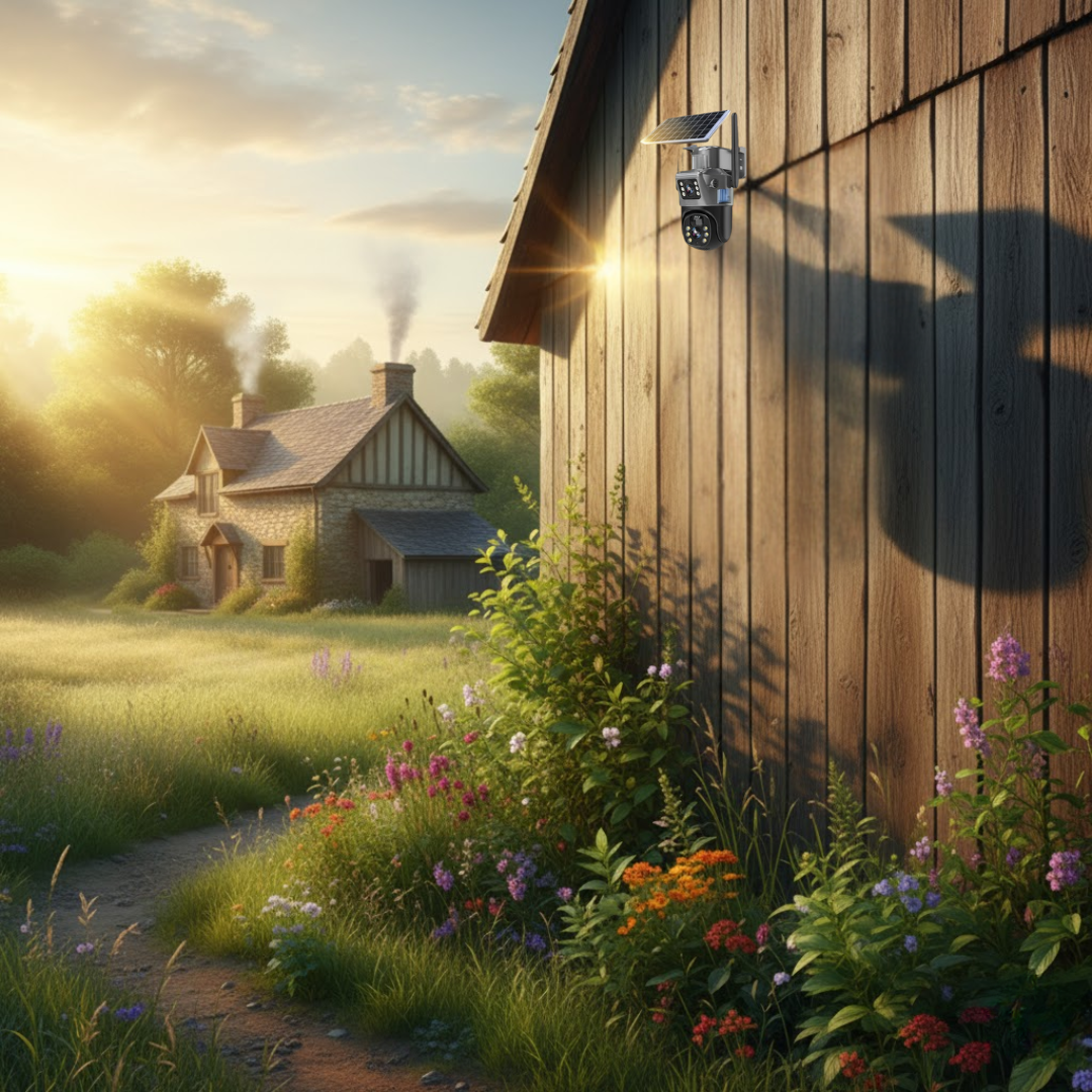DualGuard | 4K Beveiligingscamera met Zonnepaneel