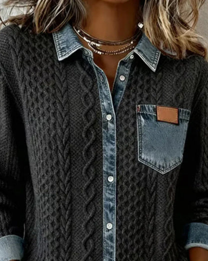 Juniper™ | Denim Patchwork Shirt