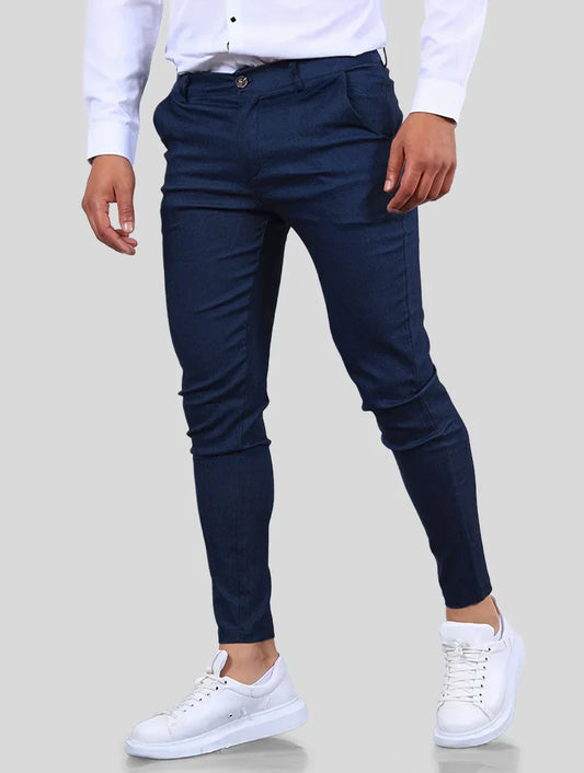 Flexform – Slim-Fit Stretchhose in Blau mit 4-Wege-Stretch für maximale Beweglichkeit