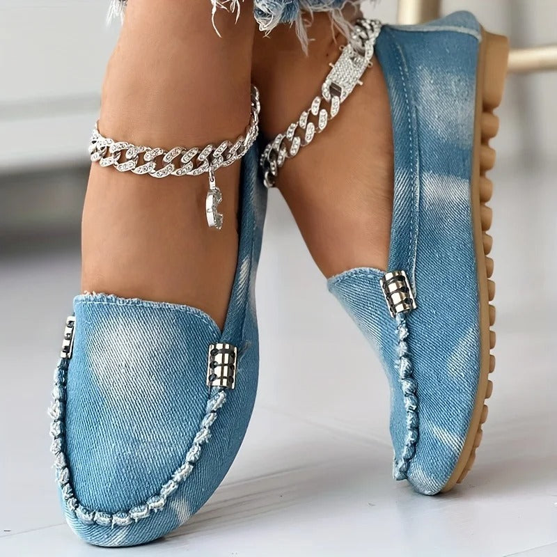 Anette - Schicke und Bequeme Denim-Loafer