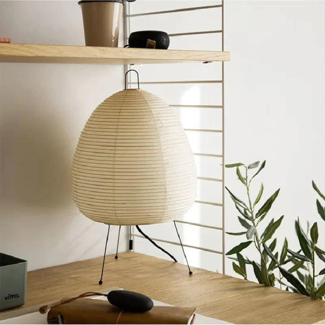 Tirva Hikari | Japandi Stehlampe aus Reispapier