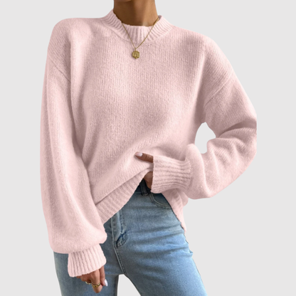 Amelia – Wygodny damski sweter z okrągłym dekoltem
