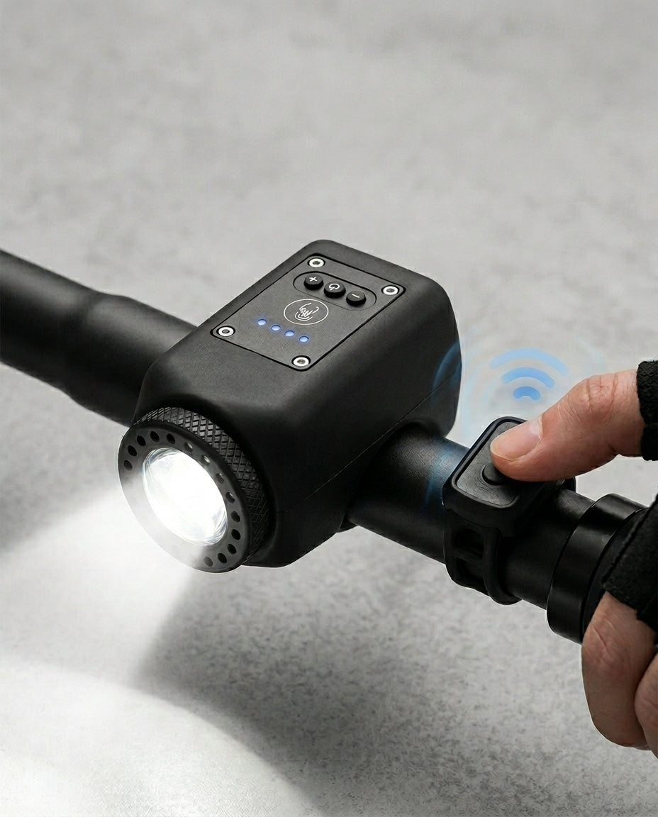 StreetGuard Cycle Beacon | 110dB Horn & COB Headlight in One