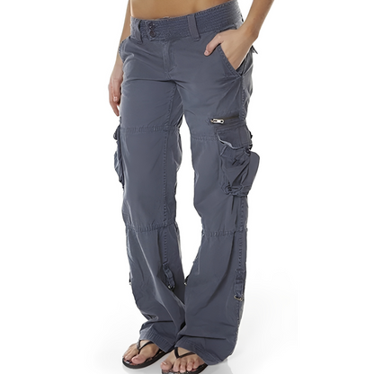 Matilda - Calça cargo estilosa e folgada para mulheres