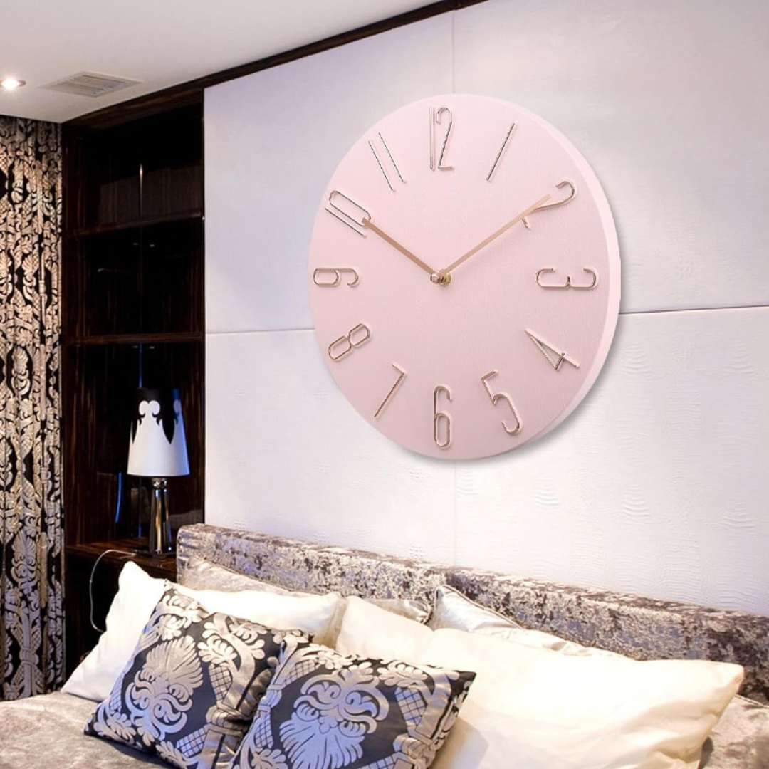 Moderne Wandklok met Kleurraccent