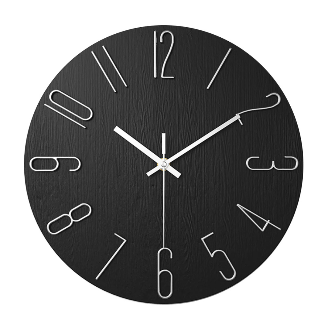 Wandklok Modern Stil Quartz 30cm Kunststof Woonkamer Minimalistisch | Restfield